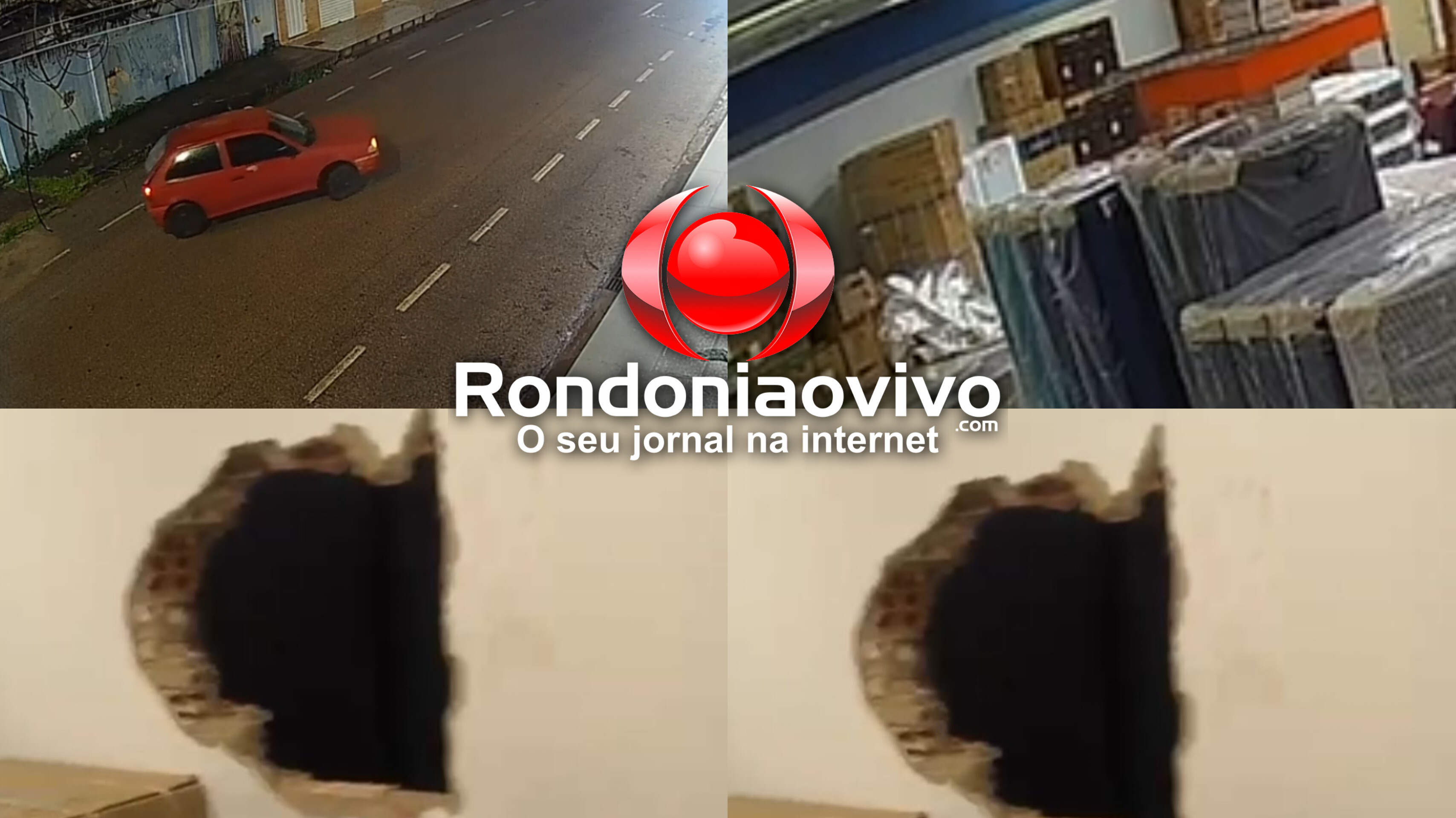 VÍDEO: Criminosos furtam 20 TV's e 20 centrais de ar em loja na capital