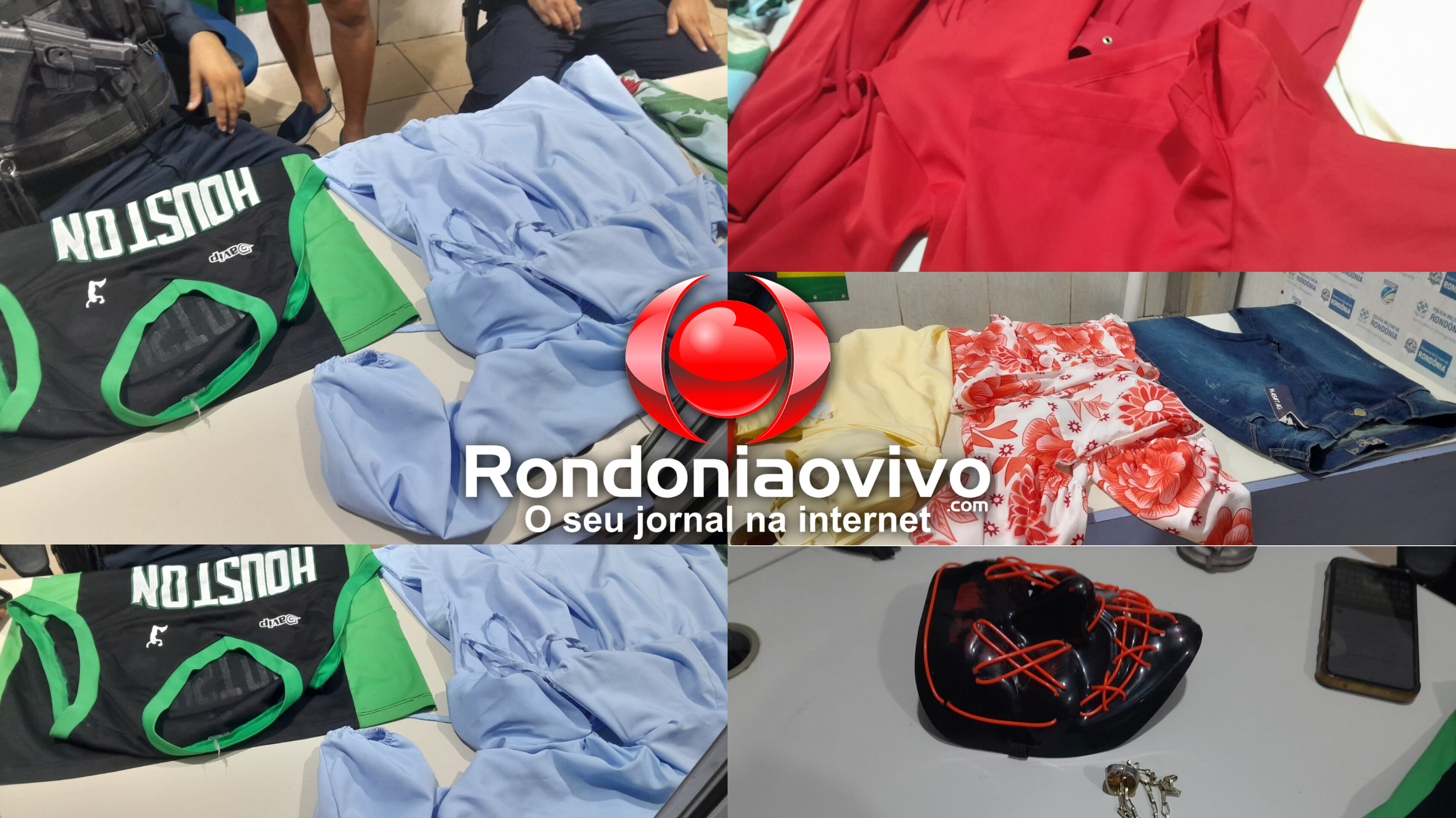 AÇÃO RÁPIDA: PM recupera roupas furtadas de loja na Avenida Calama;  Envolvidos são detidos