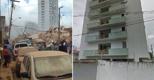 DESTRUIÇÃO: Veja as primeiras imagens do prédio que desabou; uma pessoa morreu