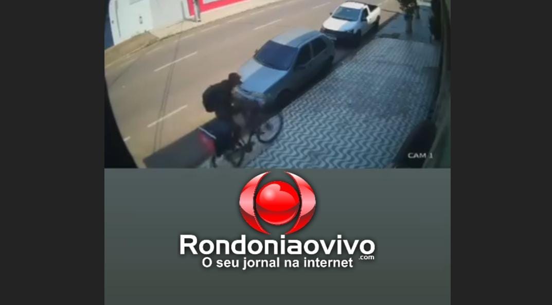 VÍDEO: Ladrão furta bicicleta de entregador por aplicativo em Porto Velho