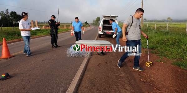 ATROPELADO: Motociclista morre após sofrer queda e carro passar por cima na RO-387