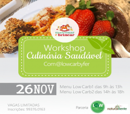 Workshop de culinária saudável