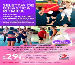 Aula/Seletiva de Ginástica Rítmica em Porto Velho.