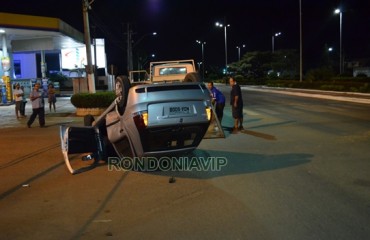 Grave acidente durante a madrugada no centro de Porto Velho