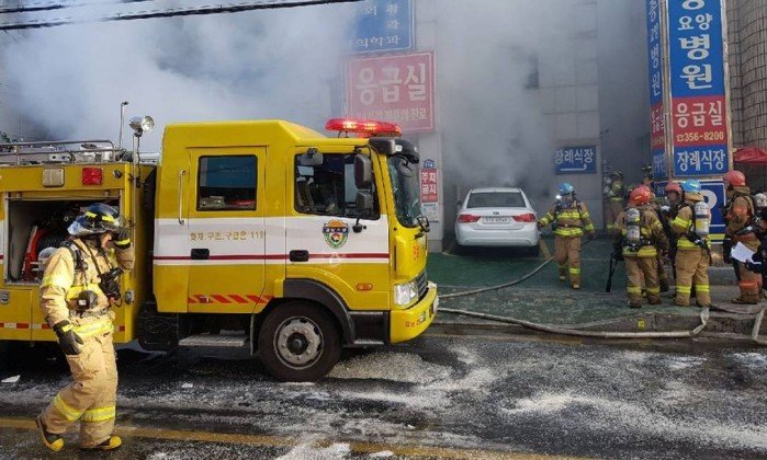 Incêndio em hospital na Coreia do Sul deixa 41 mortos