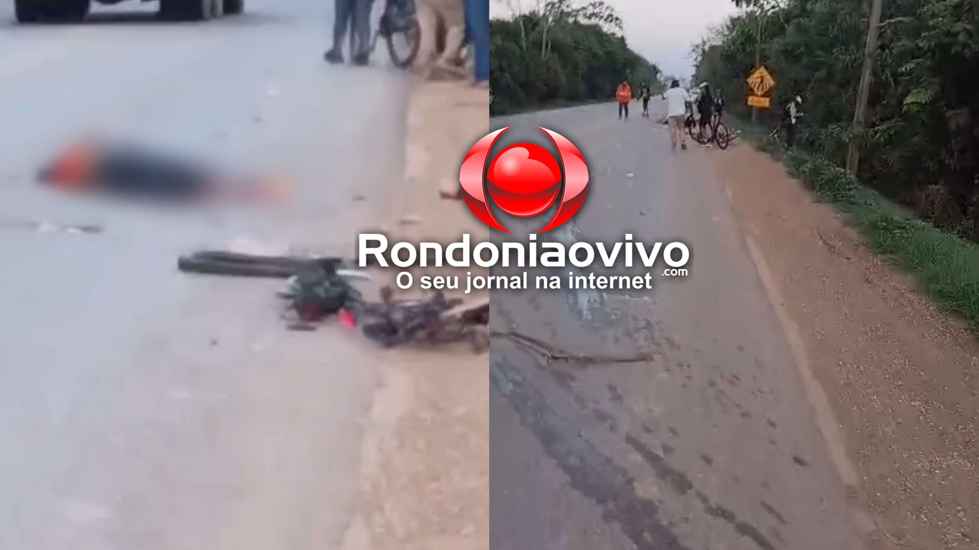 URGENTE: Ciclista morre atropelada por carreta nas proximidades da ponte sobre o rio Madeira