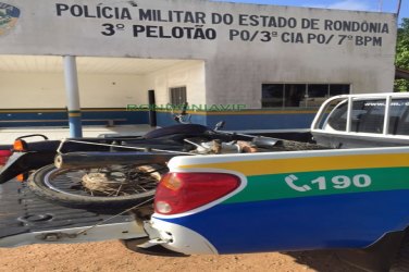 Patrulha na zona rural acaba recuperando motocicleta roubada