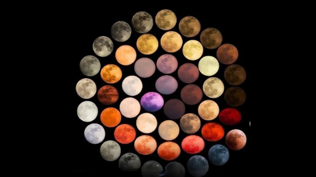 MULTICOLOR: Fotógrafa italiana registra as muitas cores da Lua em uma década