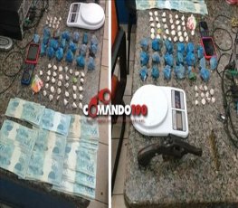 PM e PC fecha ‘boca de fumo’ e apreende droga na casa de ex-presidiário