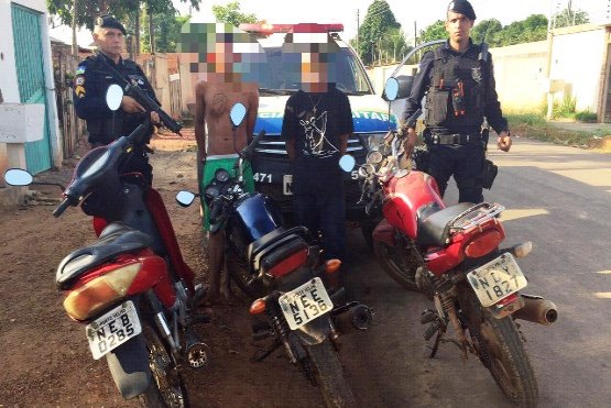 Adolescentes são apreendidos com motos roubadas