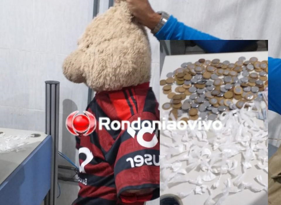 DISFARCE: Primos que escondiam drogas em urso de pelúcia são flagrados pela PM