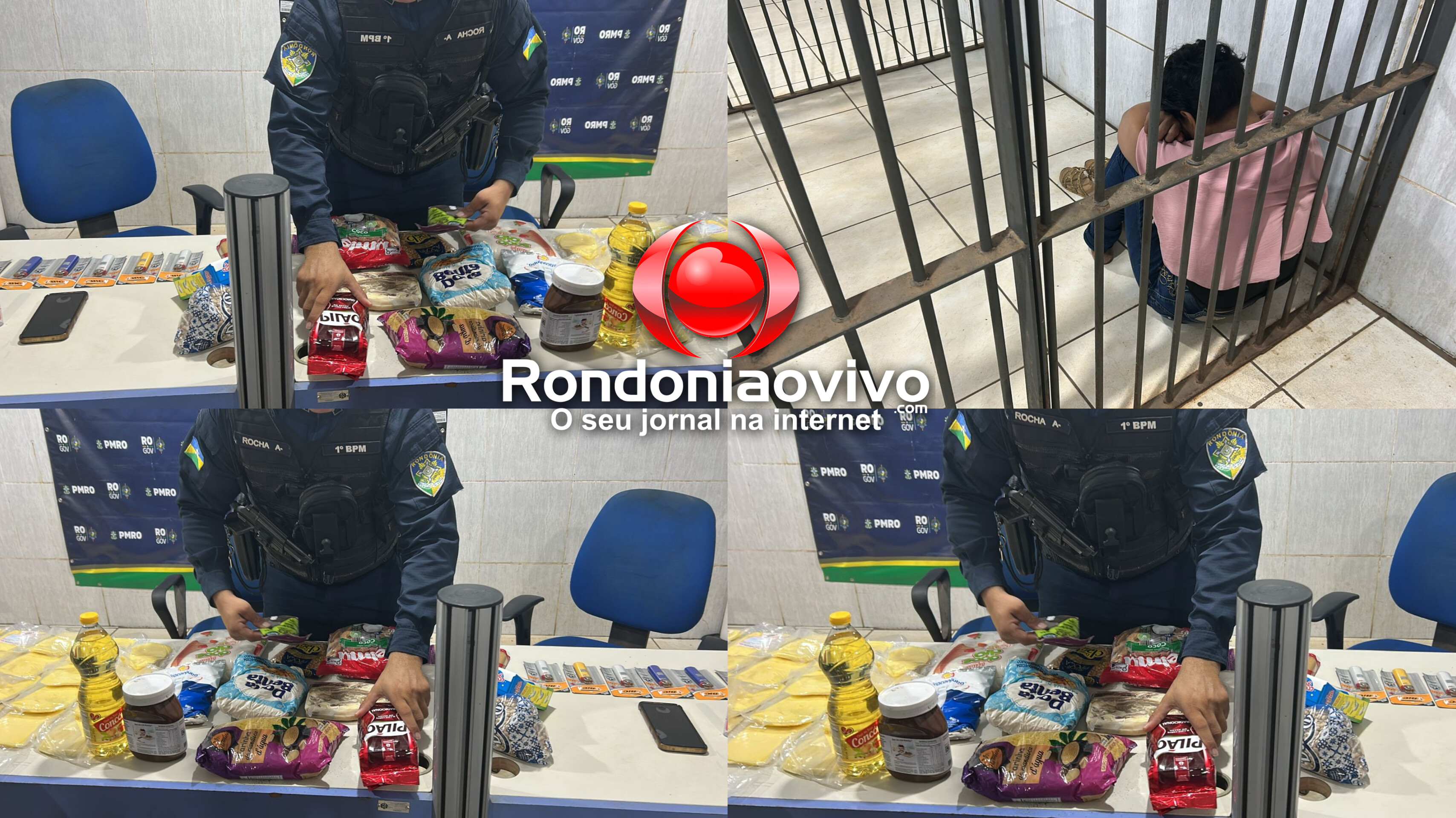 ARRASTÃO: Mulher é presa por furtar várias mercadorias no Meta 21