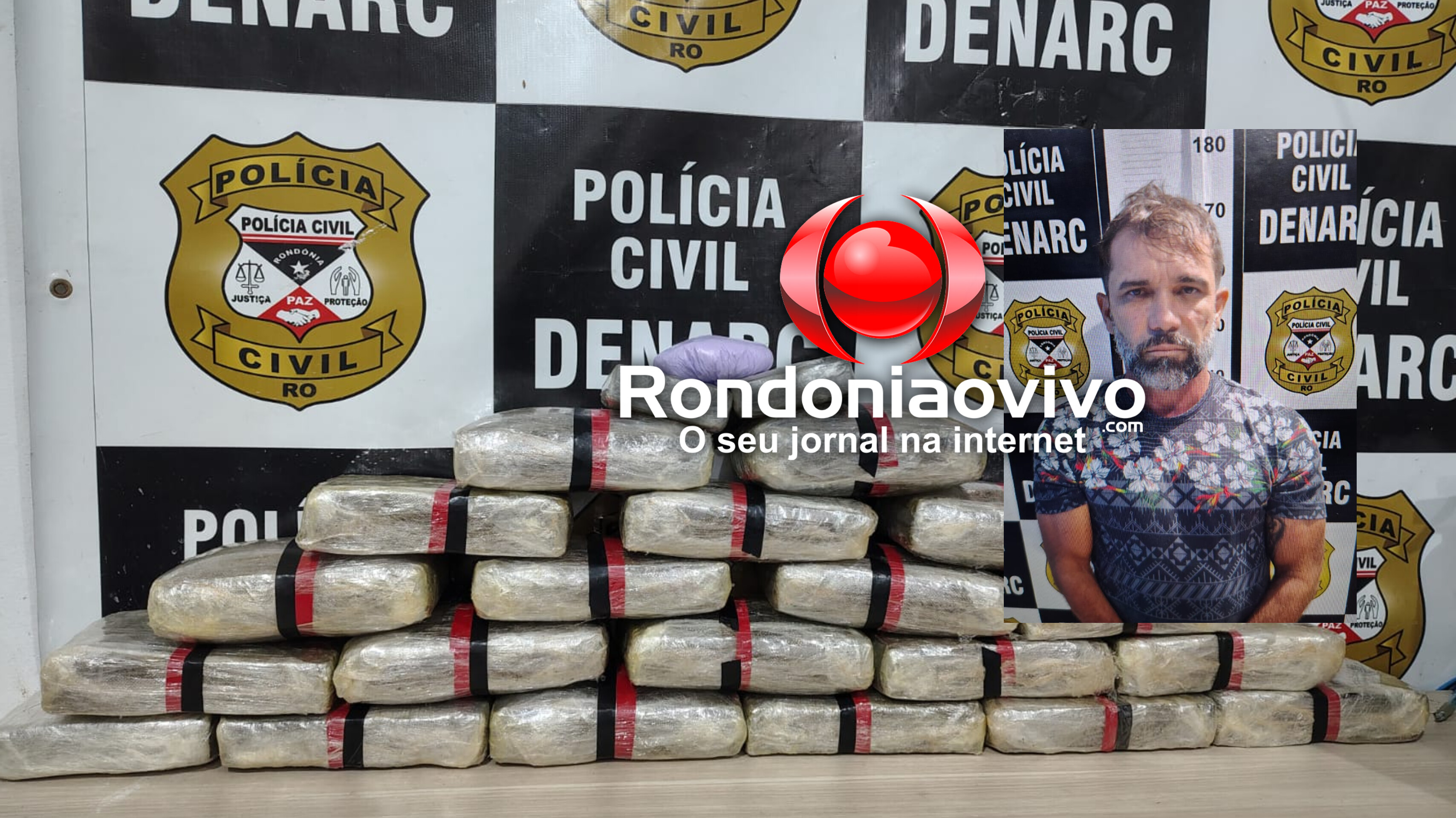 URGENTE: Foragido do Acre, líder do CV é preso pelo Denarc com 20 Kg de skunk