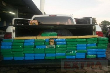 Idoso é preso com 75 quilos de cocaína