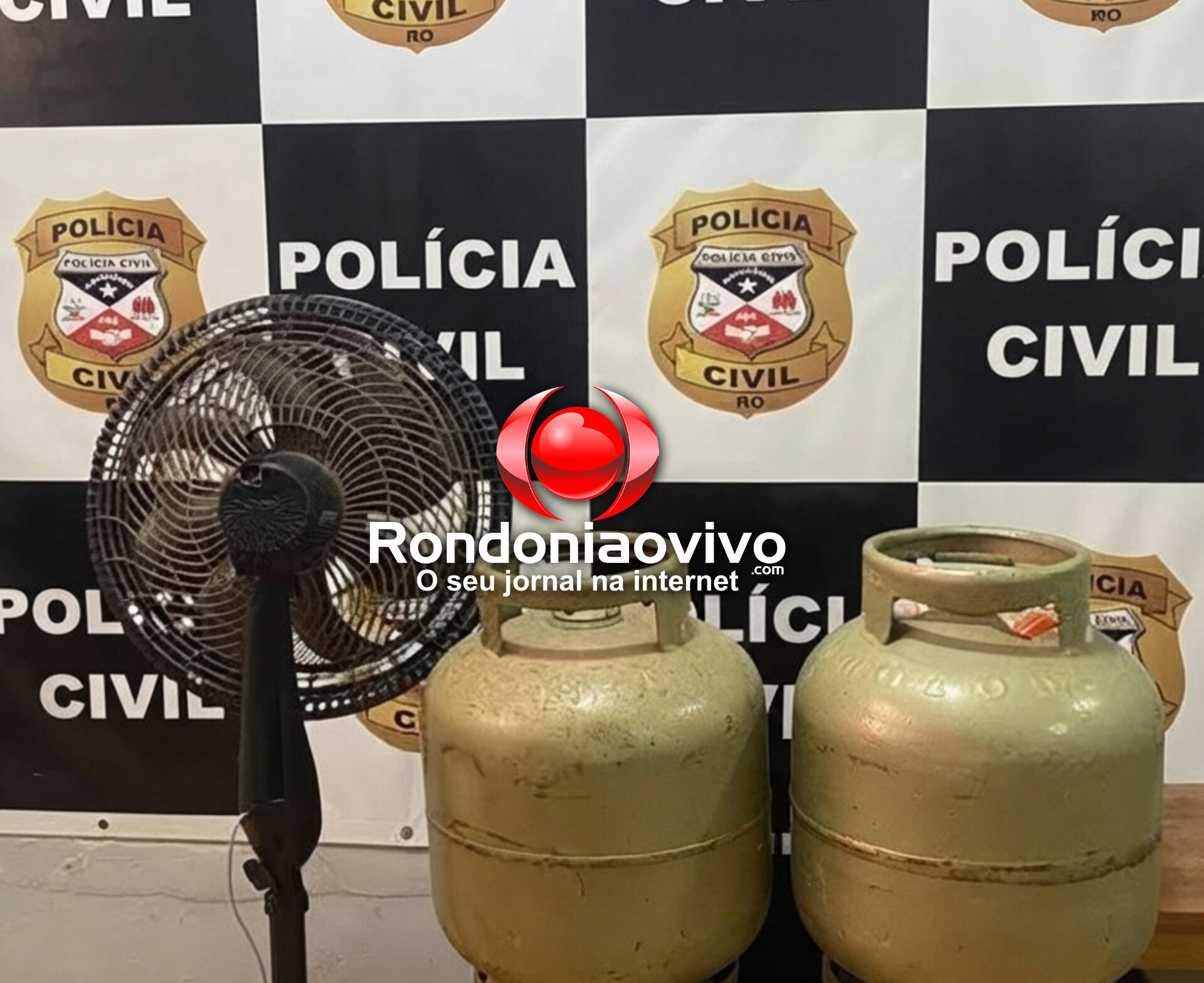 INVESTIGAÇÃO: PC recupera botijões de gás e ventilador furtados de escola municipal 