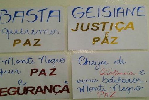 Onda de violência assusta e população faz protesto 