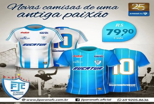 Ji-Paraná lança camisa comemorativa dos 25 anos