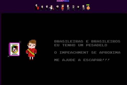 Jogo on-line faz Dilma saltar coxinhas para ‘correr’ do impeachment