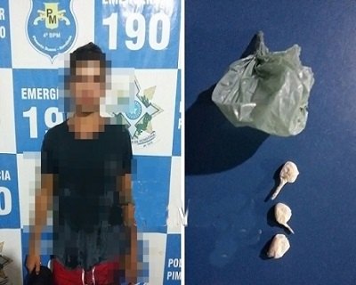 PM apreende menor pilotando motocicleta embriagado e traficando drogas 