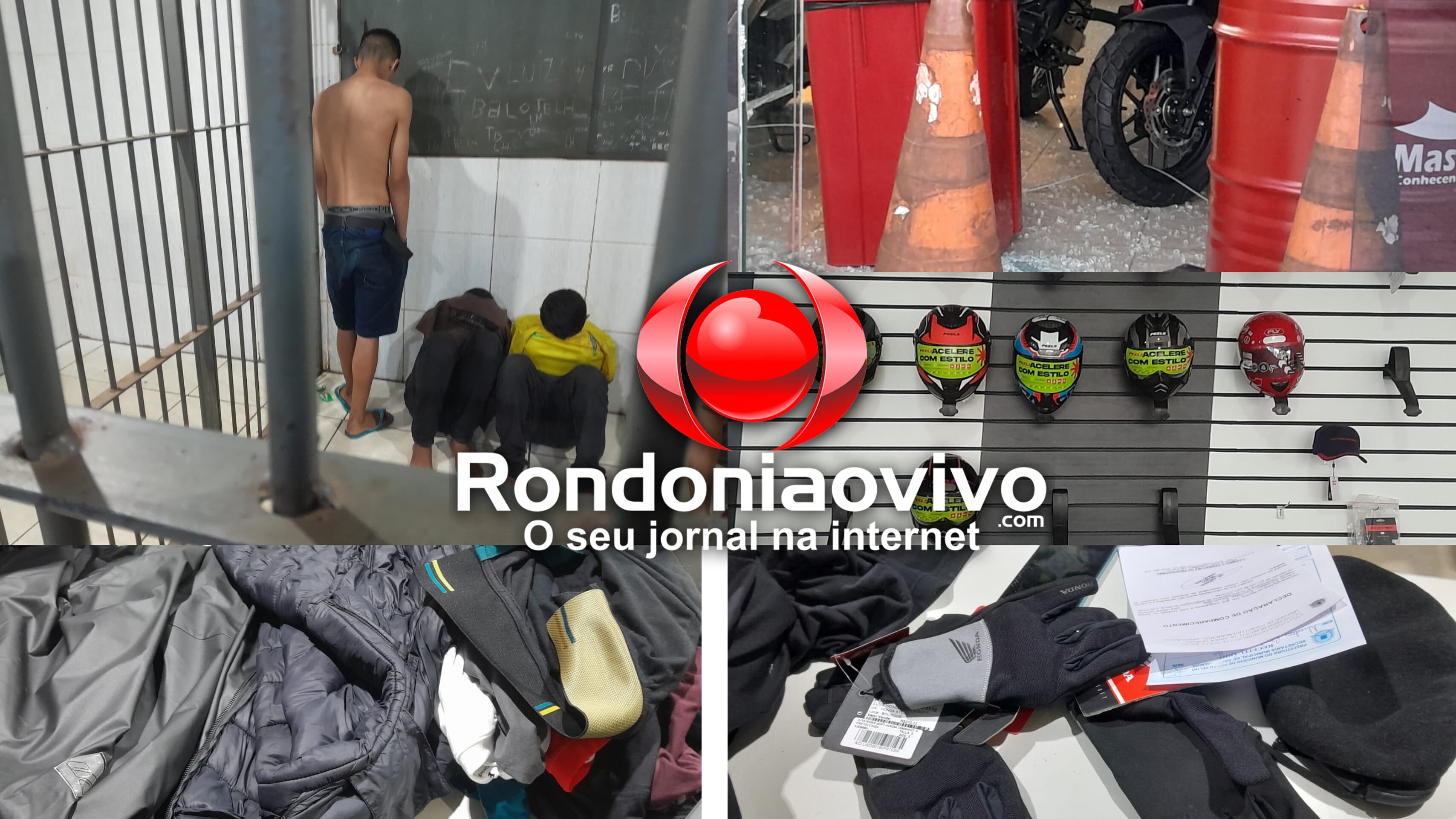 ARRASTÃO: Acusados de arrombamento e furto na Mastter moto são presos