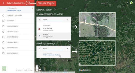 Cidadão pode acompanhar pela internet obras do governo de Rondônia