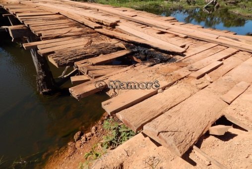 Ponte do Salomão Melgar é alvo de incêndio