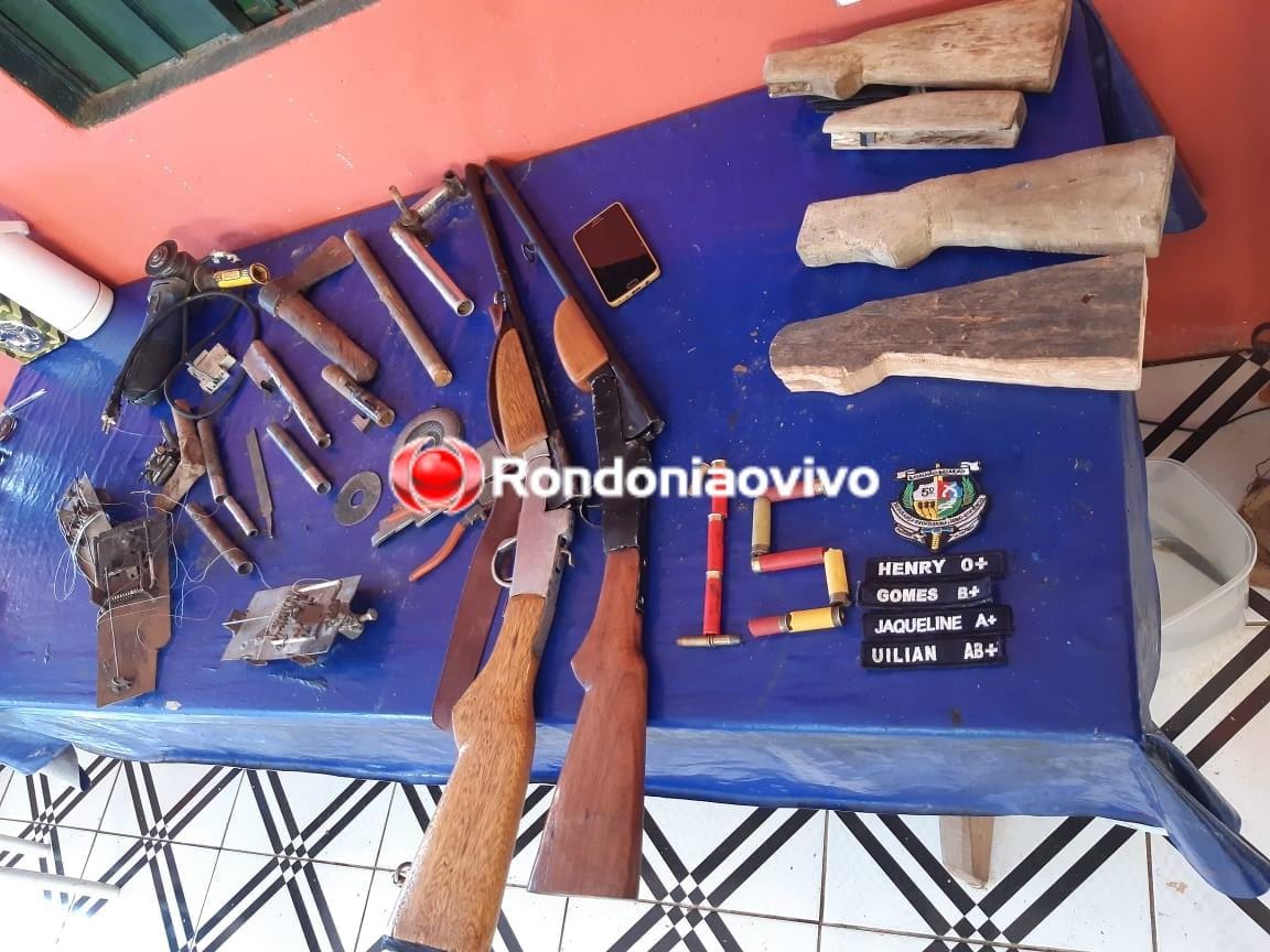 CLANDESTINA: Polícia descobre fábrica de armas caseiras e prende serralheiro