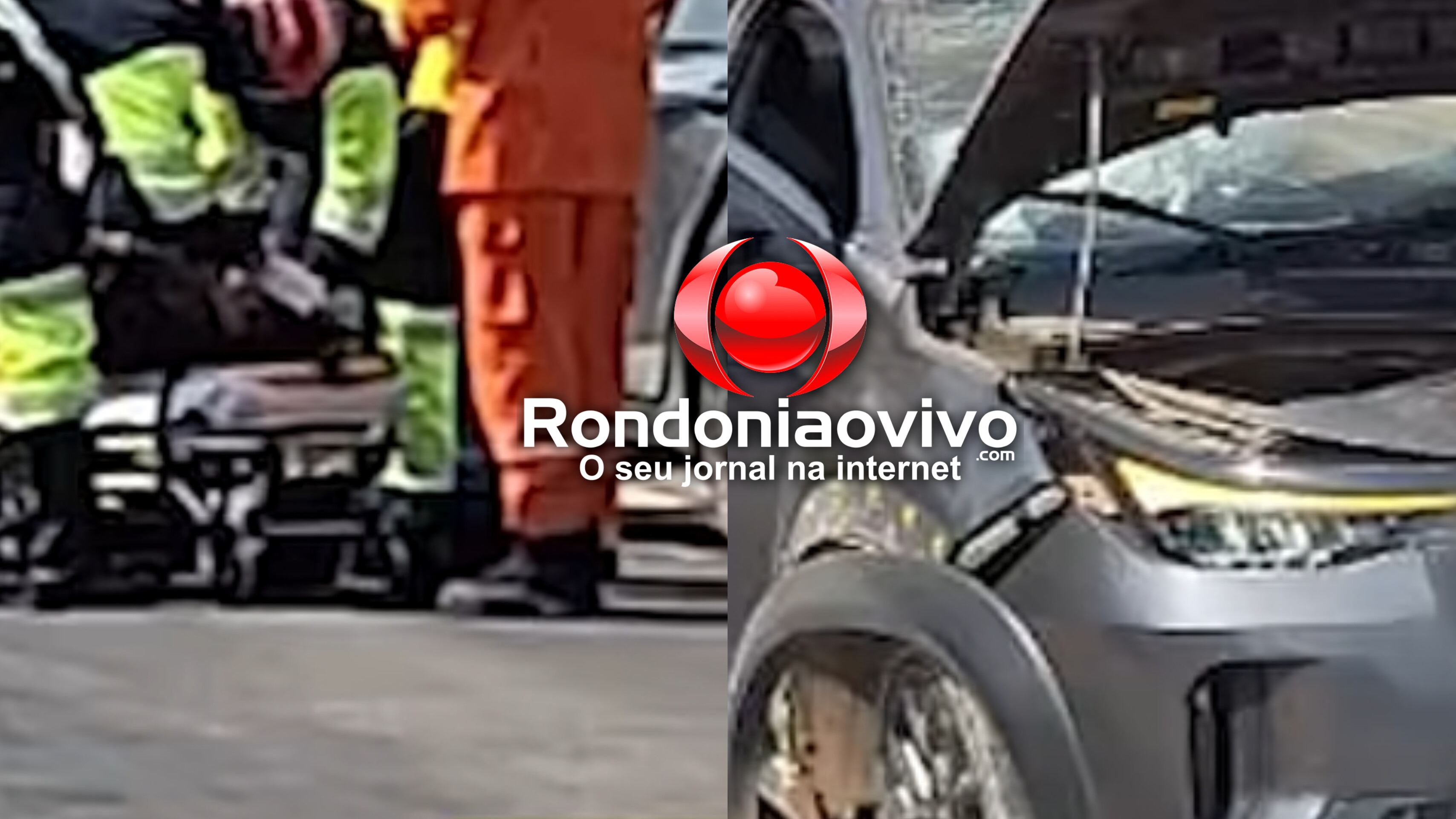 NA BR-364: Batida entre carro e caminhonete deixa um morto e outra gravemente ferida