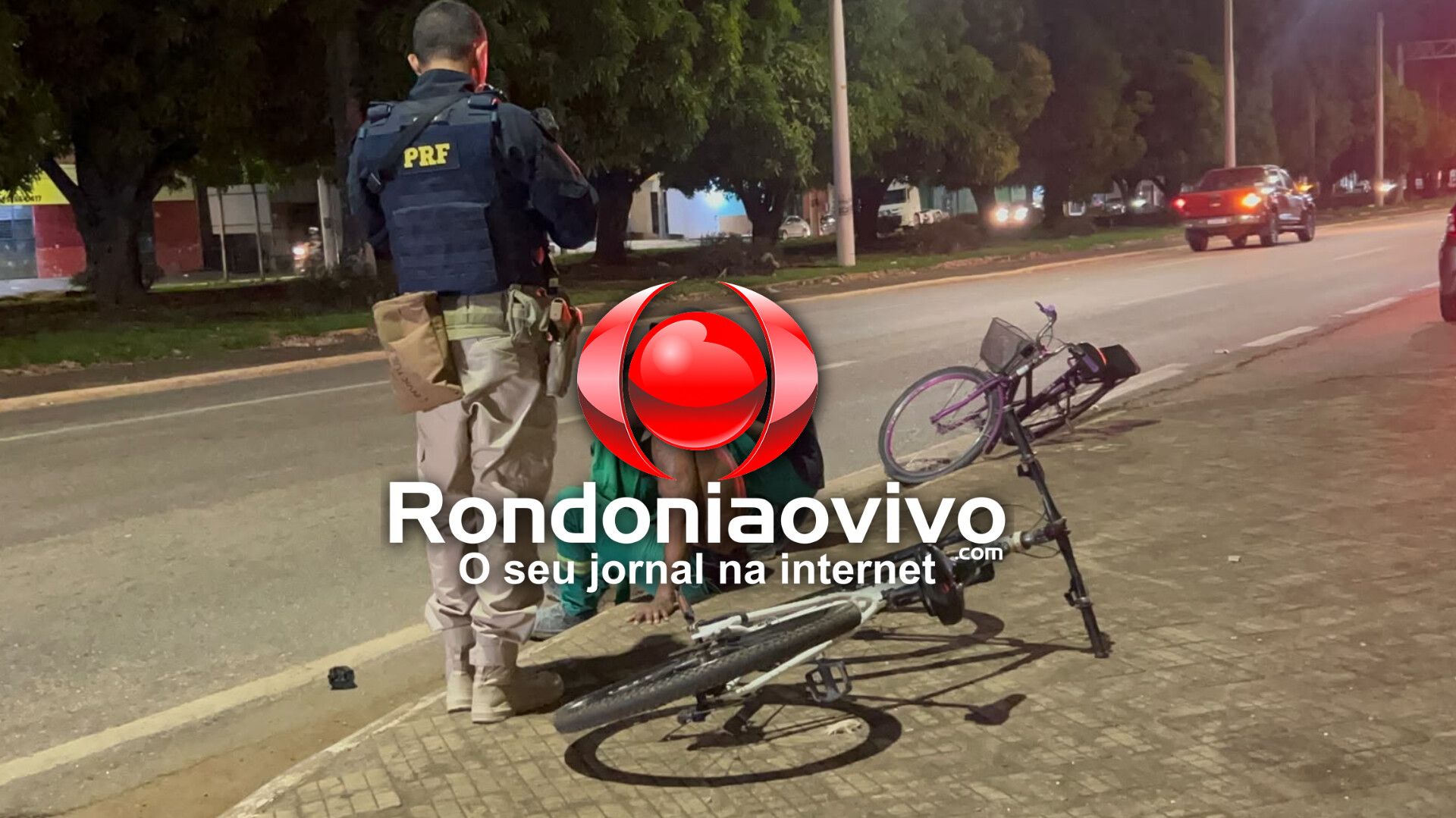 VÍDEO: Ciclista volta do trabalho e é atropelado por moto e carro na Jorge Teixeira 