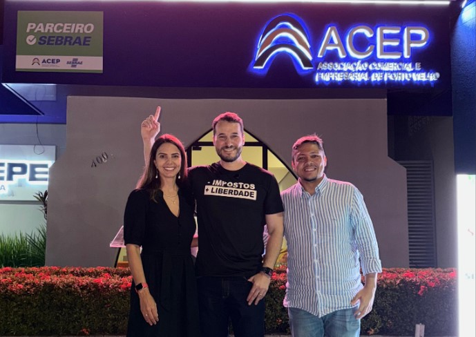 ZÉ PAROCA: Vereador visita ACEP e debate desafios do comércio em PVH