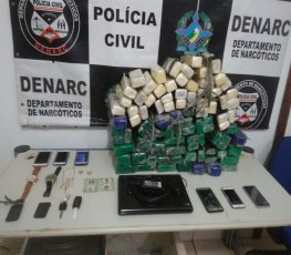 COCAINA: Denarc prende quadrilha com cerca de 80 quilos da droga