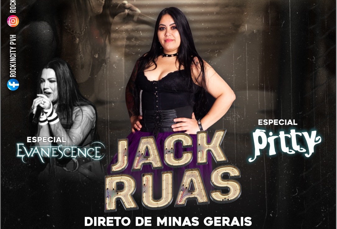 ROCK: Sorteio de ingressos para curtir Jack Ruas com o especial Pitty e Evanescence 
