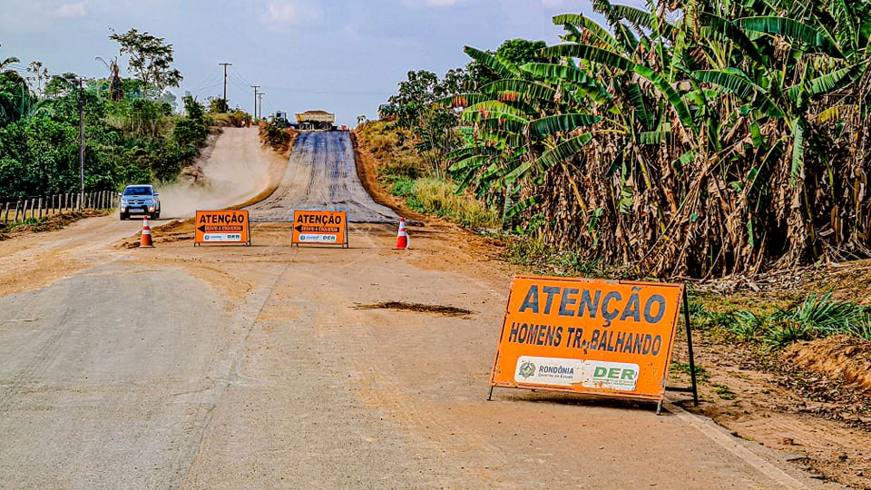 AVANÇOS: Asfaltamento de trecho na RO-470 avança com estudo do solo