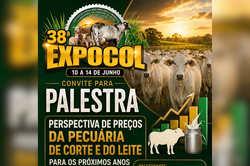 AGRONEGÓCIO: Expocol promove palestra sobre tendências do mercado pecuário