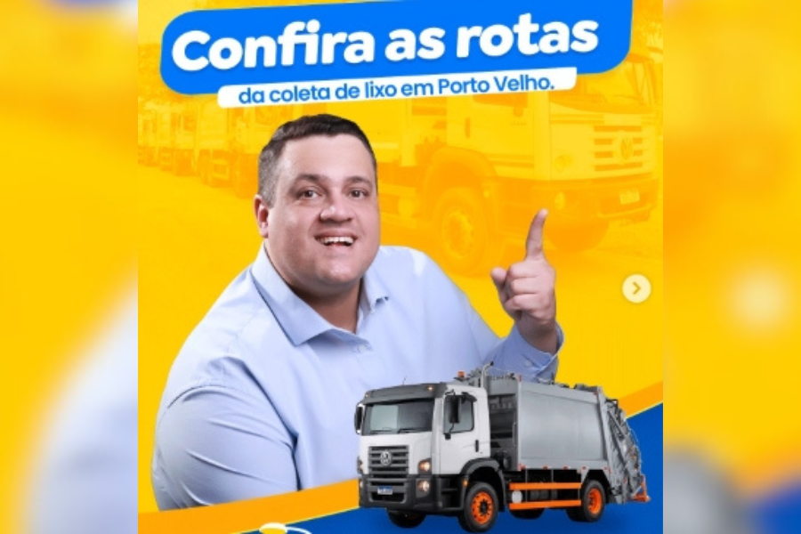 THIAGO TEZZARI: Confira as rotas da coleta de lixo em Porto Velho