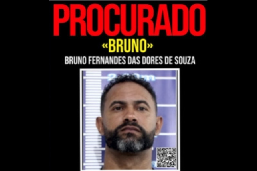 FORAGIDO: Goleiro Bruno é procurado pela Polícia Civil do Rio de Janeiro