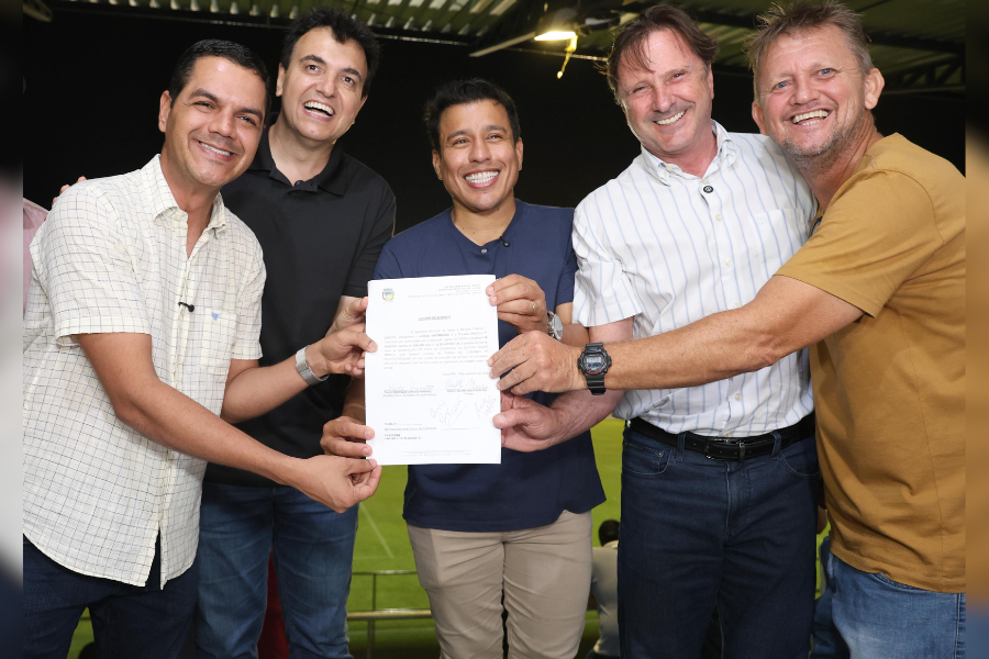 ESPORTE DE CACOAL: Cássio Gois anuncia a construção de pista de caminhada no Estádio Aglair Tonelli