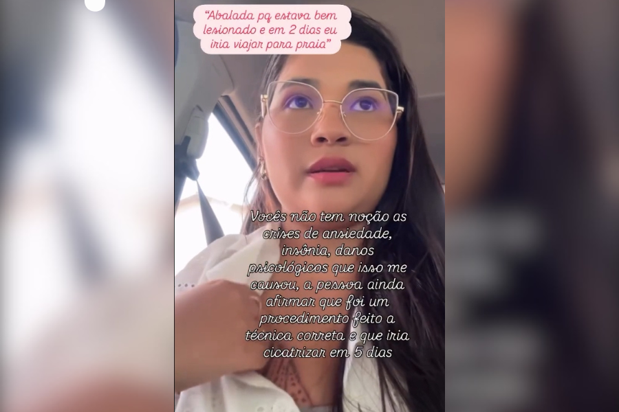 ACRE: Mulher denuncia esteticista após queimaduras graves no seio