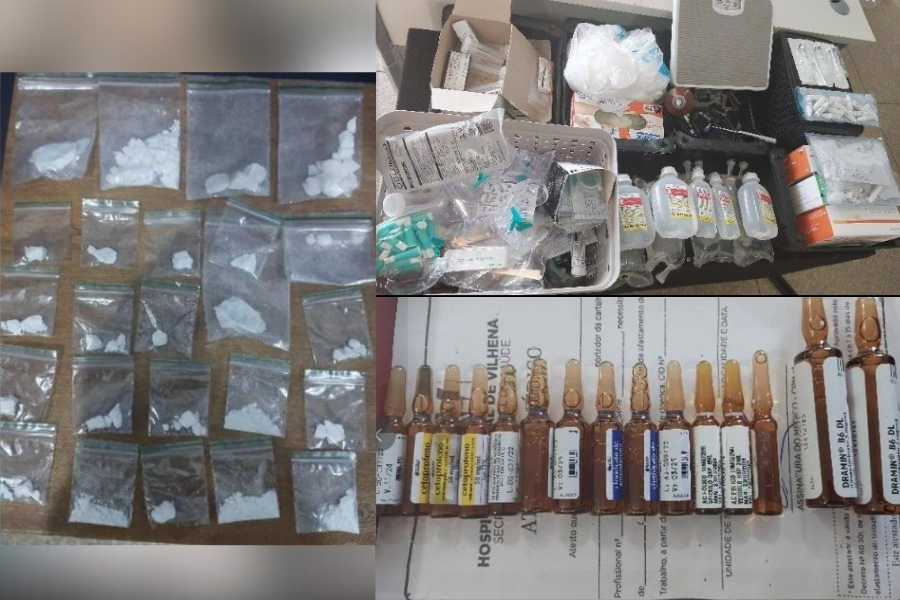 TRÁFICO: Enfermeiro é preso com drogas, atestado médico e receituários