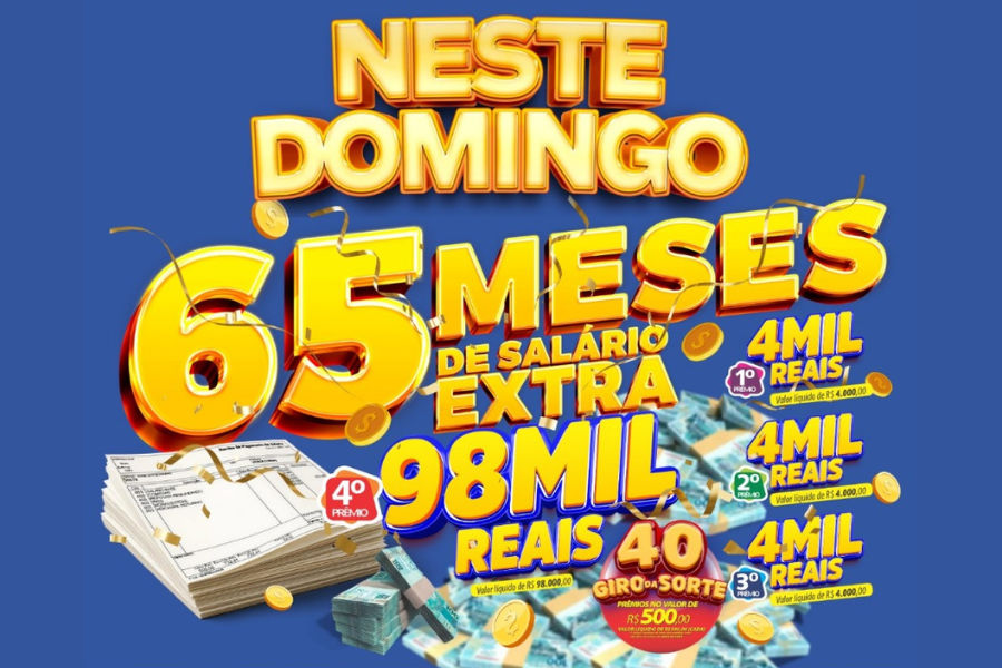 RONDÔNCAP: 4° prêmio com 65 meses de salário extra pagos á  vista no valor de 98 mil reais