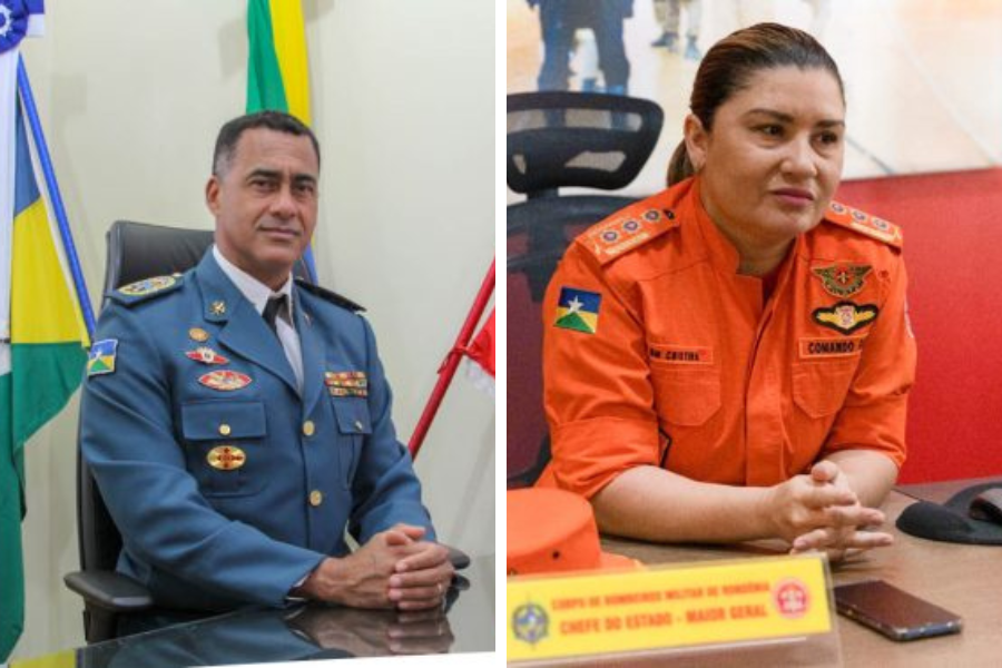 EM FAMÍLIA: Cel. Nivaldo deixa chefia dos Bombeiros de RO e esposa assume cargo 