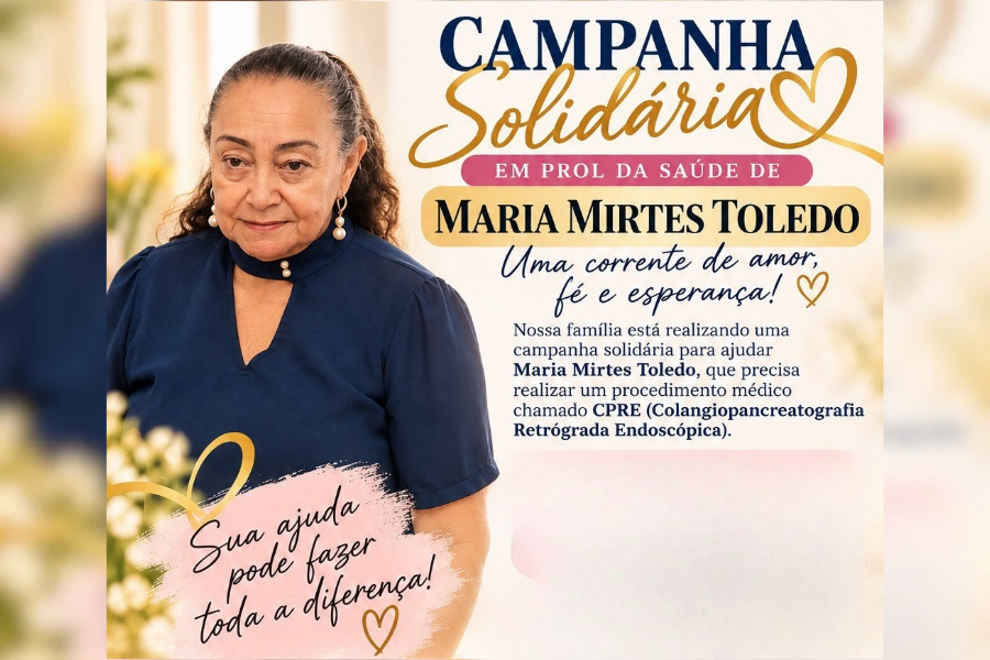 SOLIDARIEDADE:  Campanha arrecada recursos para cirurgia de Maria Mirtes 