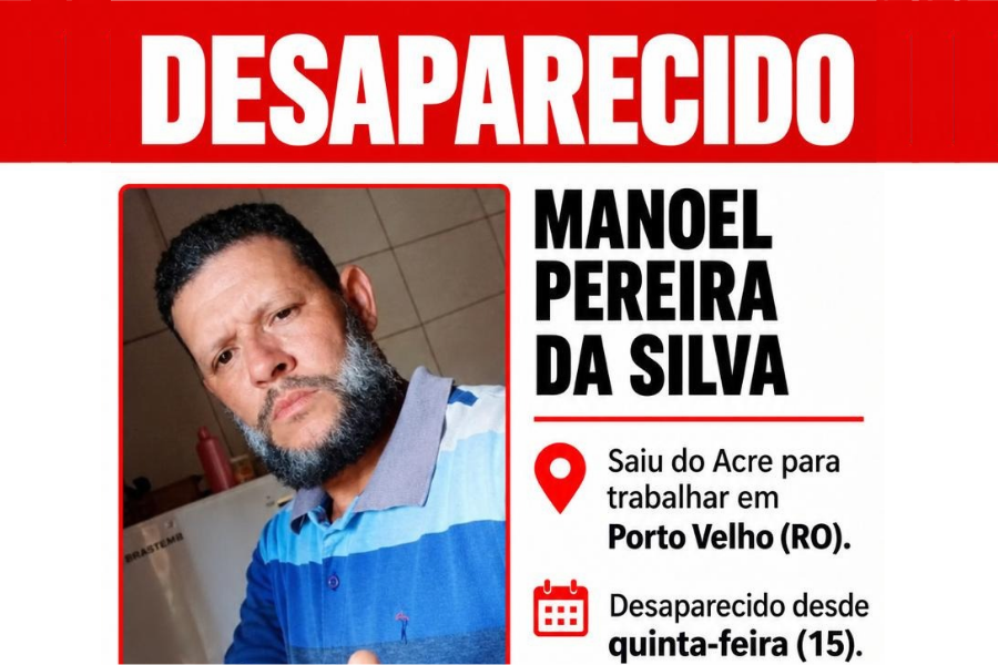 UTILIDADE PÚBLICA: Família procura por homem desaparecido