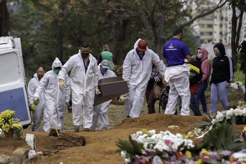 PANDEMIA: Brasil bate recorde e registra 4.249 mortes por Covid-19 em 24 h