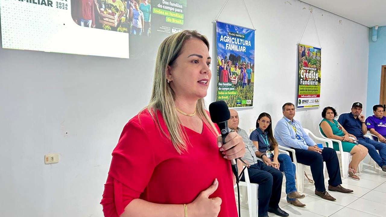 CLÁUDIA DE JESUS: Deputada destina R$ 100 mil para fortalecer agricultura familiar em Jaru