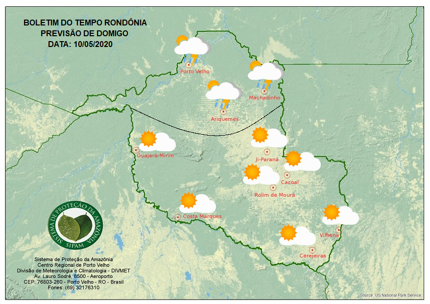 CLIMA: Confira previsão do tempo para o Dia das Mães em Rondônia