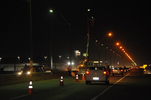 SEGURANÇA: Trecho entre Três e Meio e Faro, na BR-364, recebe iluminação