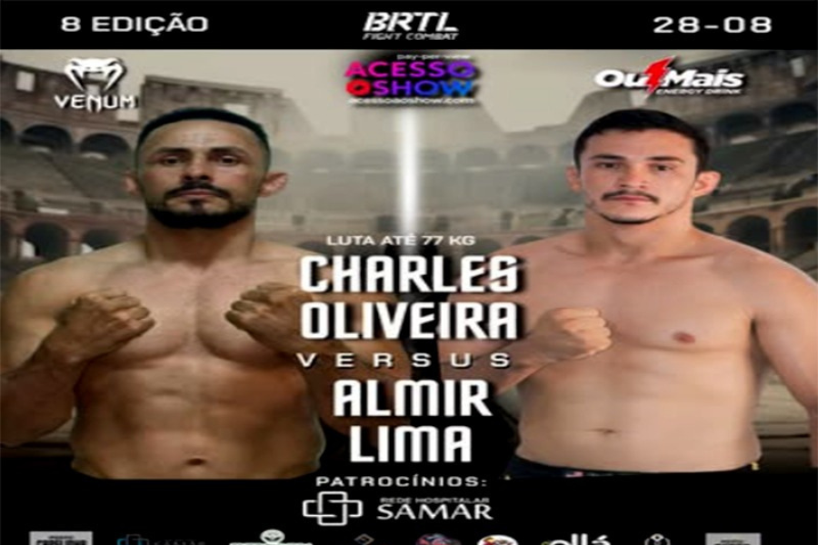 MMA: 8ª Edição do BRTL Fight Combat acontece na capital nessa quinta (28) 
