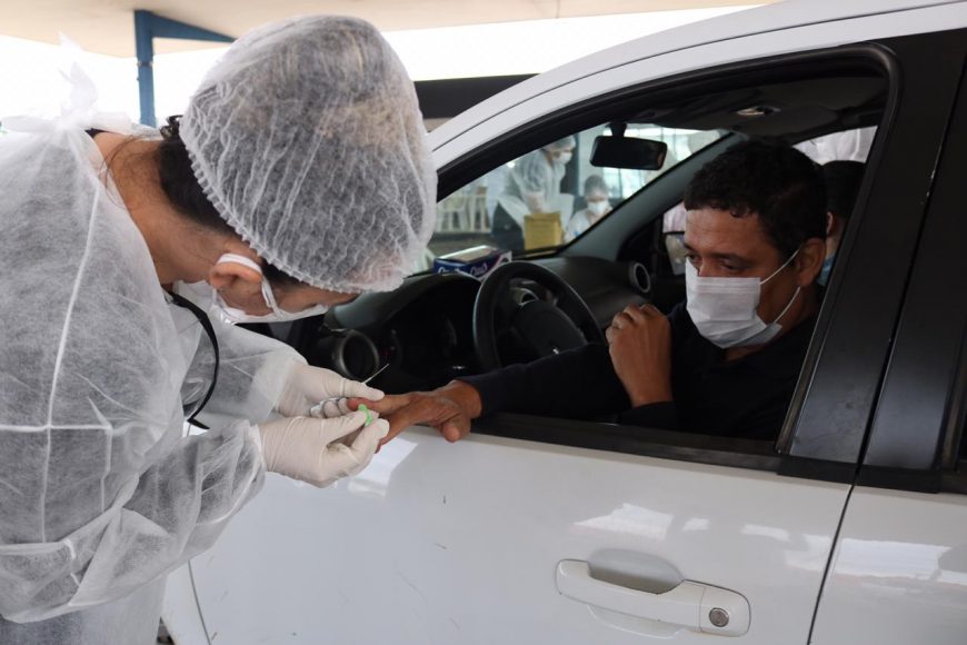 DRIVE-THRU: Rondônia é reconhecido como um dos estados que mais testou para Covid-19