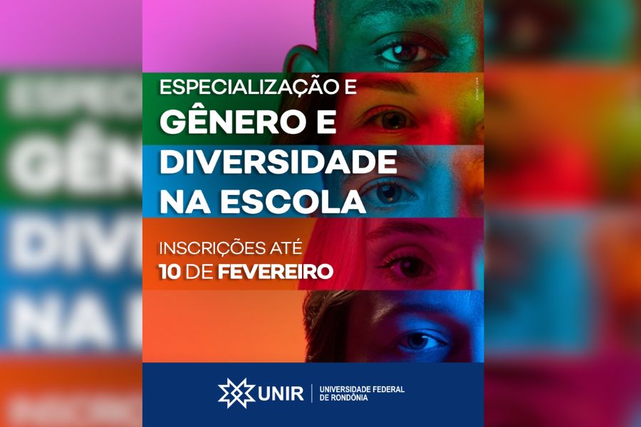 UNIR: Especialização em Gênero e Diversidade na Escola abre inscrições